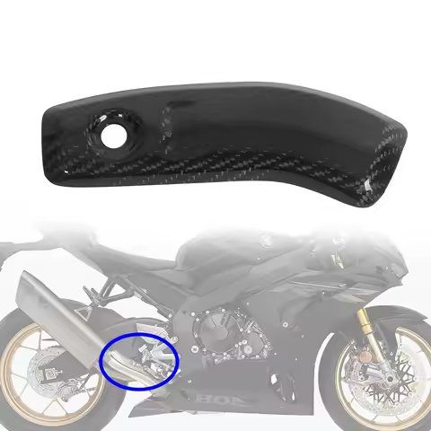 For HONDA CBR1000RR/RRR/SP 2020 2021 2022 2023 Motorcycle Carbon Fiber Exhaust Muffler Heat Shield Cover Fairing Cowl