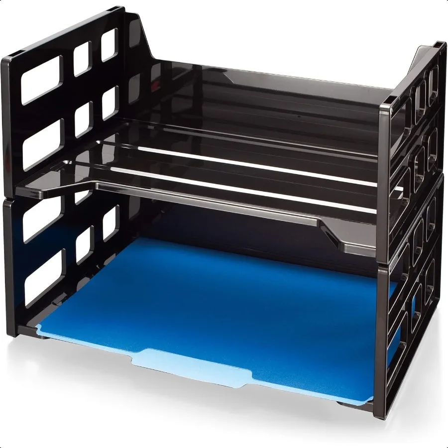 

Officemate Recycled High Capacity Letter Tray Set of 2 26056 Black