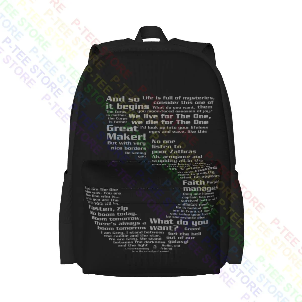 Mens Babylon 5 Quotes Large Capacity Backpack Newest Schoolbag Sports Style School Sport Bag