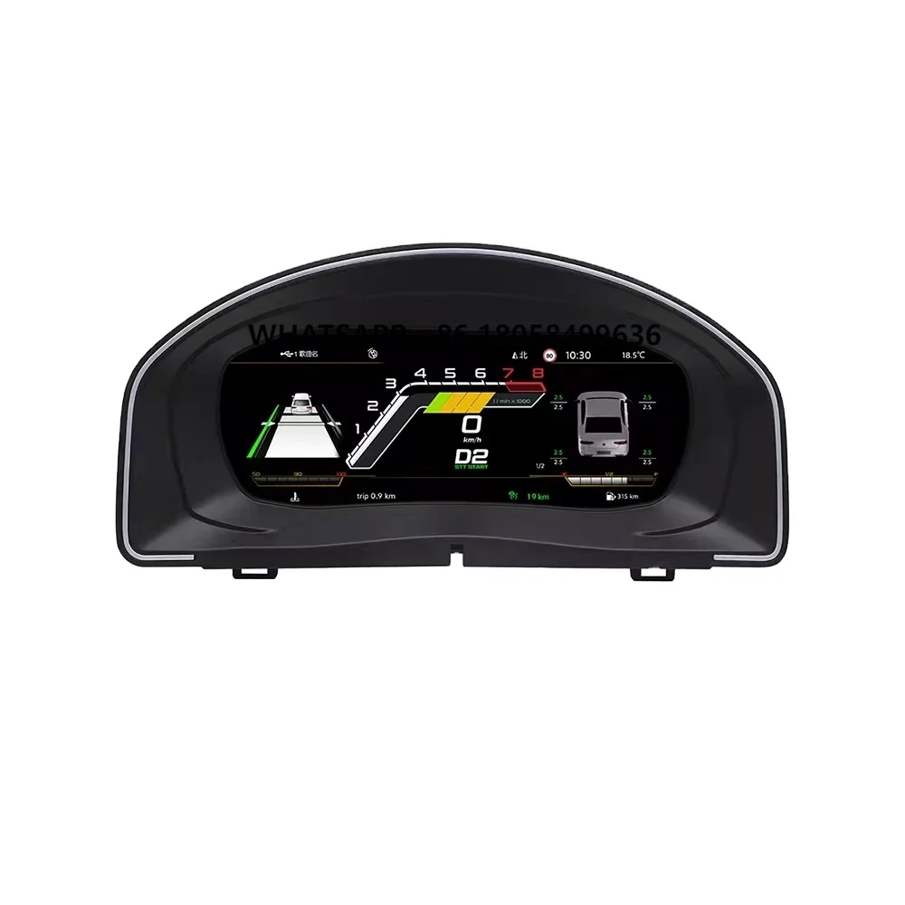 

10.25'' Digital Instrument Cluster for Volkswagn Jetta4 2006-2011Years LCD Panel Speedometer Virtual Gauge