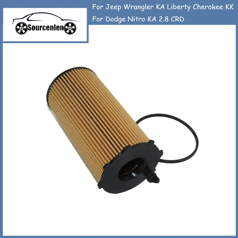 

Новый масляный фильтр двигателя для Jeep Wrangler KA Liberty Cherokee KK Для Dodge Nitro KA 2,8 CRD 68032204AB, 68032204AA