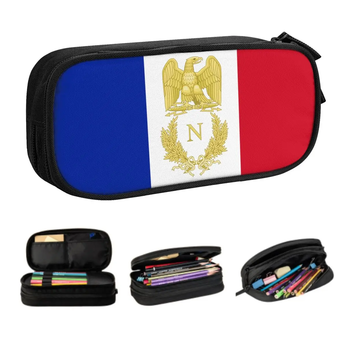 

Индивидуальный школьный карандаш с эмблемой Наполеона Бонапарта, большой емкости, французская Империя, Орел, пенал, канцелярские принадлежности для студентов