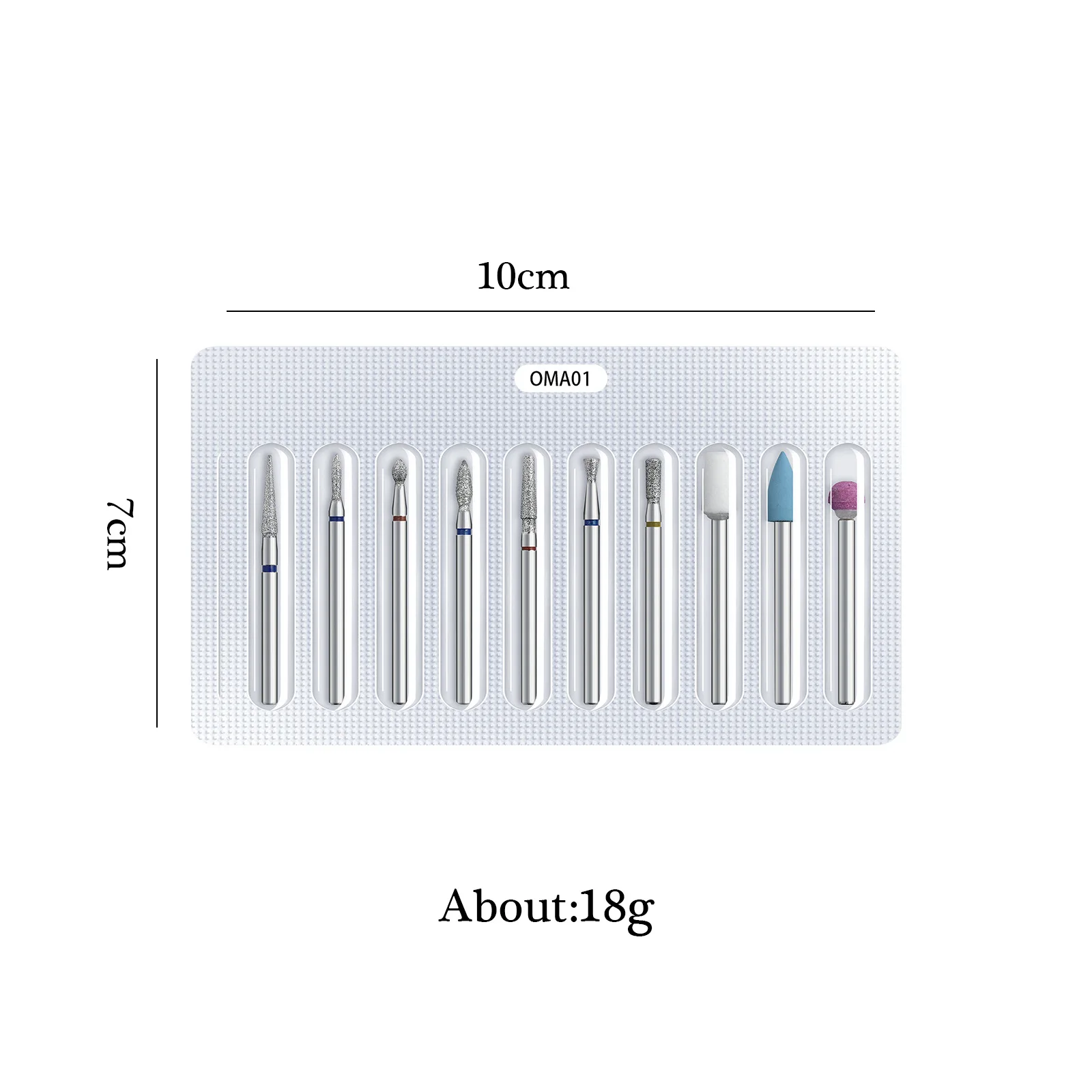 Jeu de forets de manucure russes, 10 pièces, pour enlever les cuticules, têtes universelles de lime à ongles, outils de pédicure, Kits professionnels