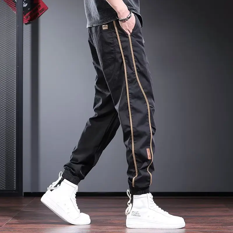 2025 Autumn Men Casual Pants Sweatpants Korean Daily Casual Pants Workout Running Cool Sports Trousers Men Clothing New