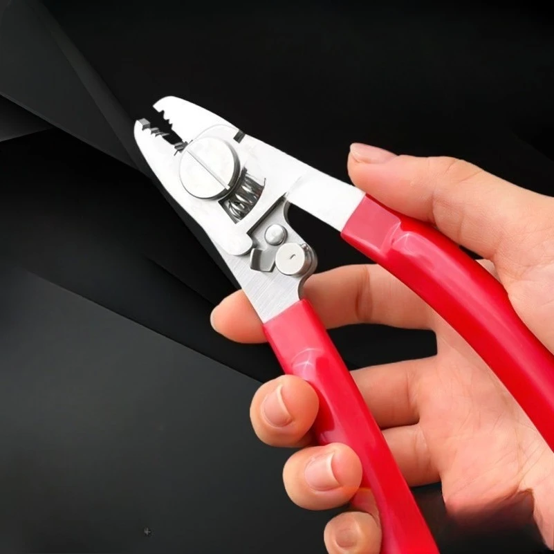P6 P9 5 Hole Multifunction Fiber Stripper 5 in 1 Fiber Miller Cable Stripper for Pigtail Bare Fiber Kevlar