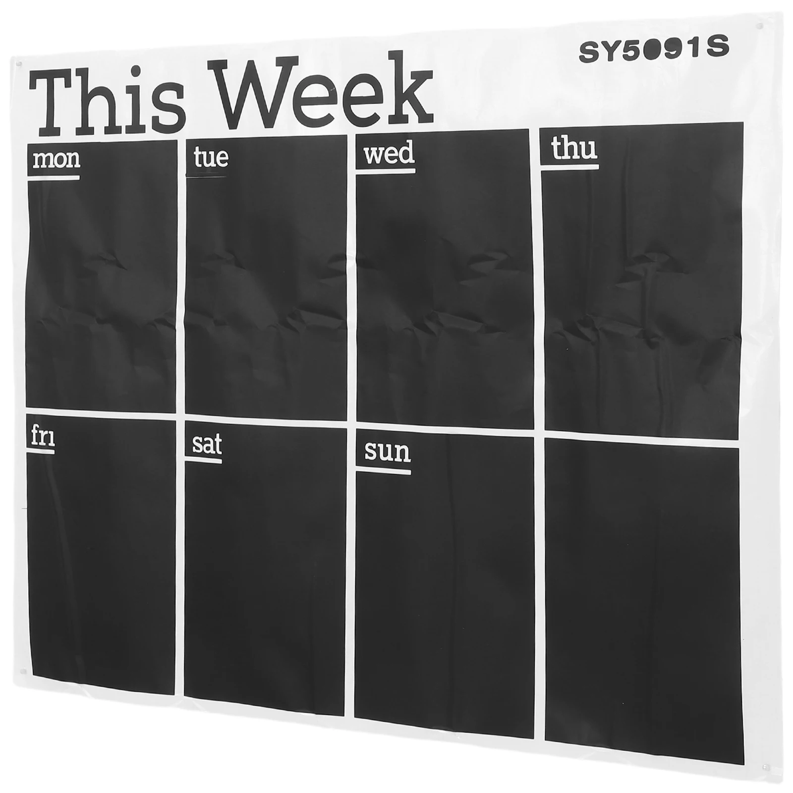 

Chalkboard Sticker Blackboard Calendar For Wall Self-Adhesive Weekly Plan Board Household Daily Use Wall Sticker Cute School
