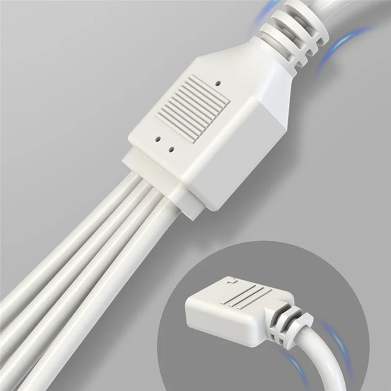 A08E-5V 3-Pin Extension Cable For Computer Motherboard Cable Connection Extension ARGB Splitter