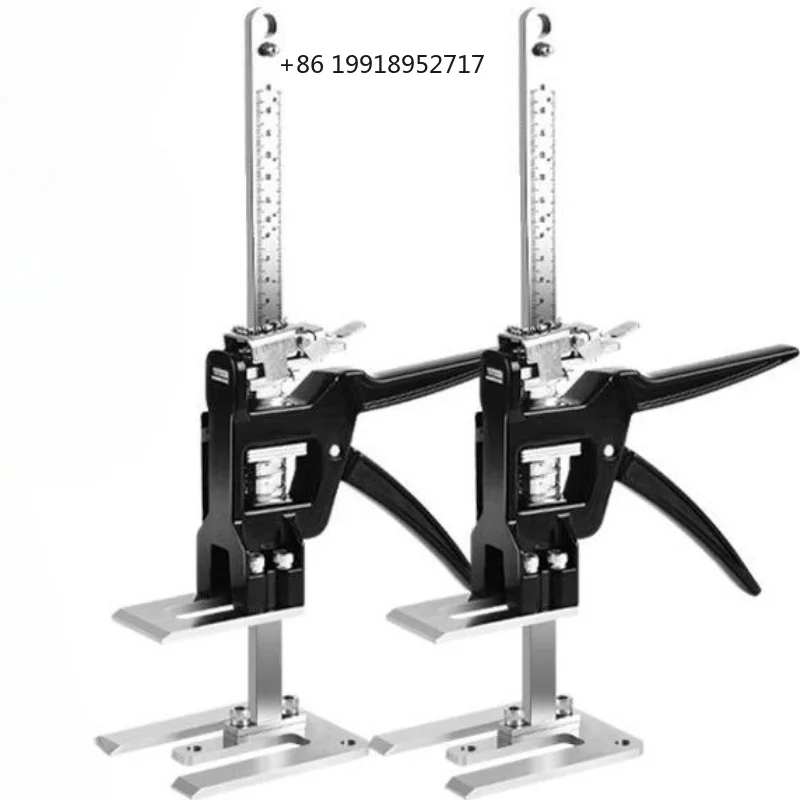 2 pcs  Labor Saving Arm Jack Drywall Lift Wall Tile Locator 0-145 mm Height Adjuster Multi-Function Cabinet Jack Board