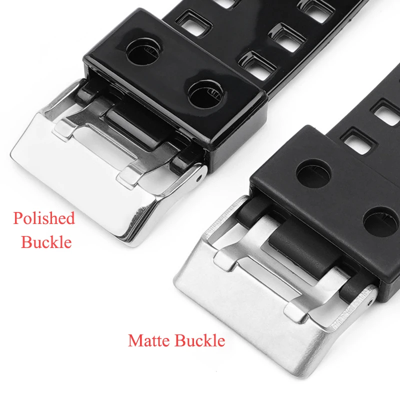 16mm Resin Watch Strap for Casio GA-110/400/700/100/140/GAW100/G-8900/GR-8900/GW-8900 Waterproof PU Watch Band Sport Bracelet