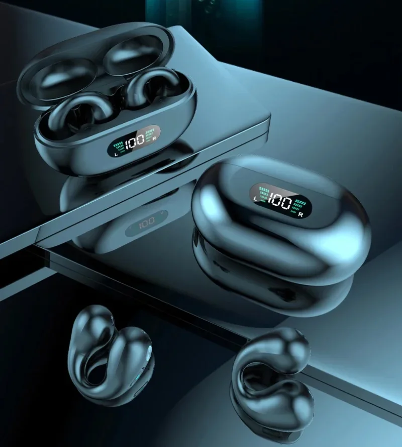 Lenovo Ohrclip-Bluetooth-Kopfhörer mit extrem langer Akkulaufzeit, Over-Ear-Kopfhörer mit Geräuschunterdrückung und Knochenleitungstechnologie – Detail 6