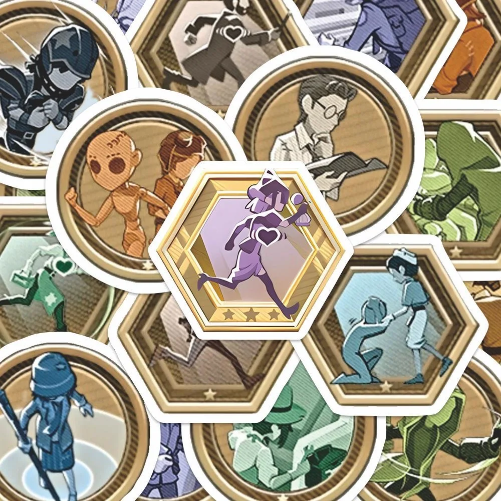 116 Medalhas de Contraste do Sobrevivente da Quinta Personalidade, Sobrevivente do Sétimo Aniversário, Adesivos Returantes Gratuitos de Material Requintado