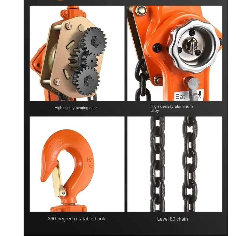 

Tool Hand Hoist Back Chain 0.75/1.5t Hand Plate Tightener Hand Plate Hoist