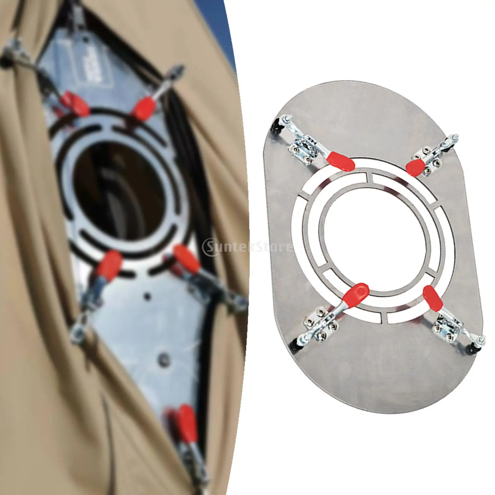 Hot Tent Stove Jack Camping Stove Jack Stainless Steel Clip Tent Protector for Firewood Stove Highly Flame Retardant for Tent