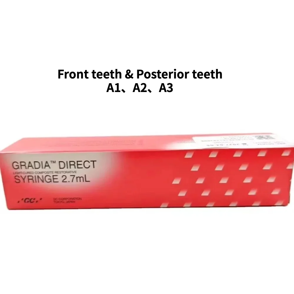 GC Gradia Direct Composite Resin A1/A2/A3,Front&Back Teeth,Natural Shade,Low Shrinkage,Wear-resistant Anti-plaque Dental Fill