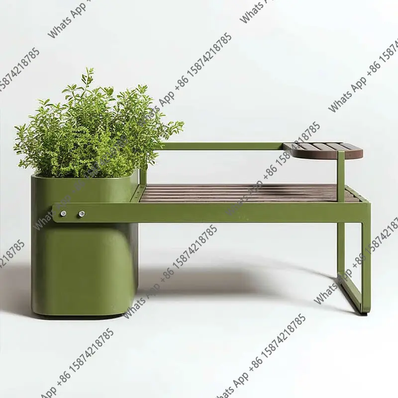 

Square outdoor flower box seat combination casual creative simple custom commercial block partition seat combination