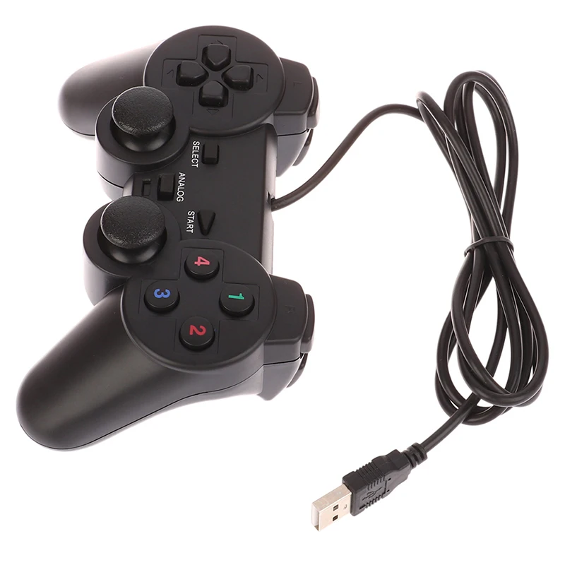 Joystick Wired USB PC Controller For PC Computer Laptop Gaming Controller For PC Computer Dual Vibration Motors For Windows