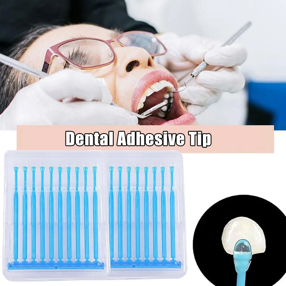 20pcs/box Dental Adhesive Applicator Sticks Disposable Applicator Brush Health Dental Products Care Tooth Materials Accesso D2N5