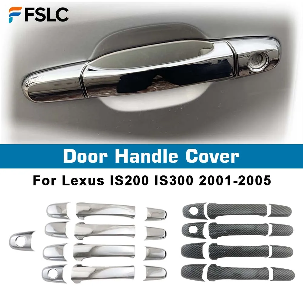 

Decoration Door Handle Bowl Covers Trim Paste Style For Lexus IS200 IS300 2001-2005 ABS Carbon Car Accessory Exterior Styling