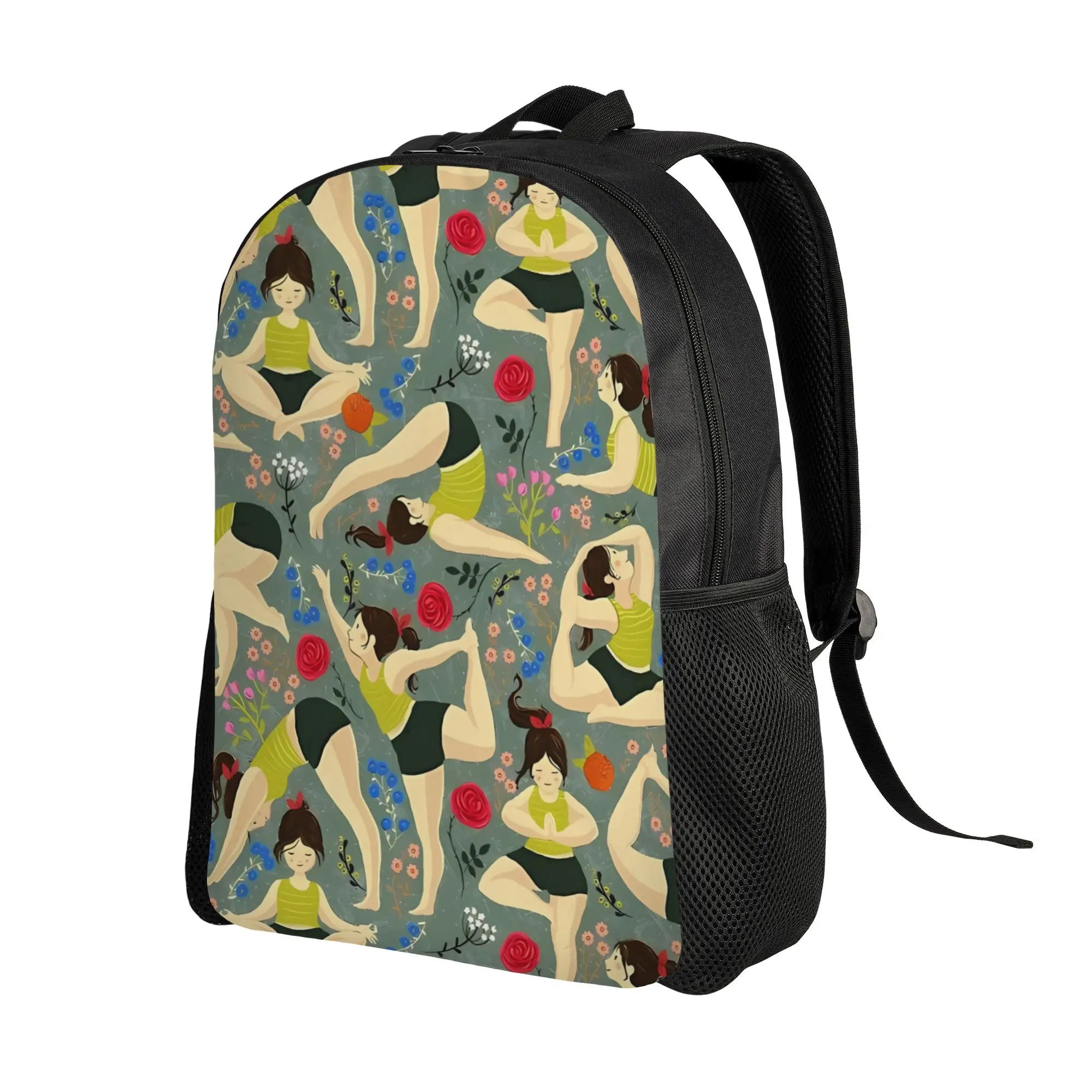 Love In Blue Yoga Schoolbag Ladies Sporty Daily mochila Large Capacity Laptop Bag Back To School Season