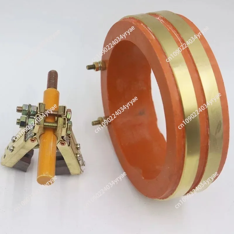 2-Ring 2-Way Conductive Slip Ring Copper Ring ID 100mm OD 135mm Height 38mm Rotary Connector