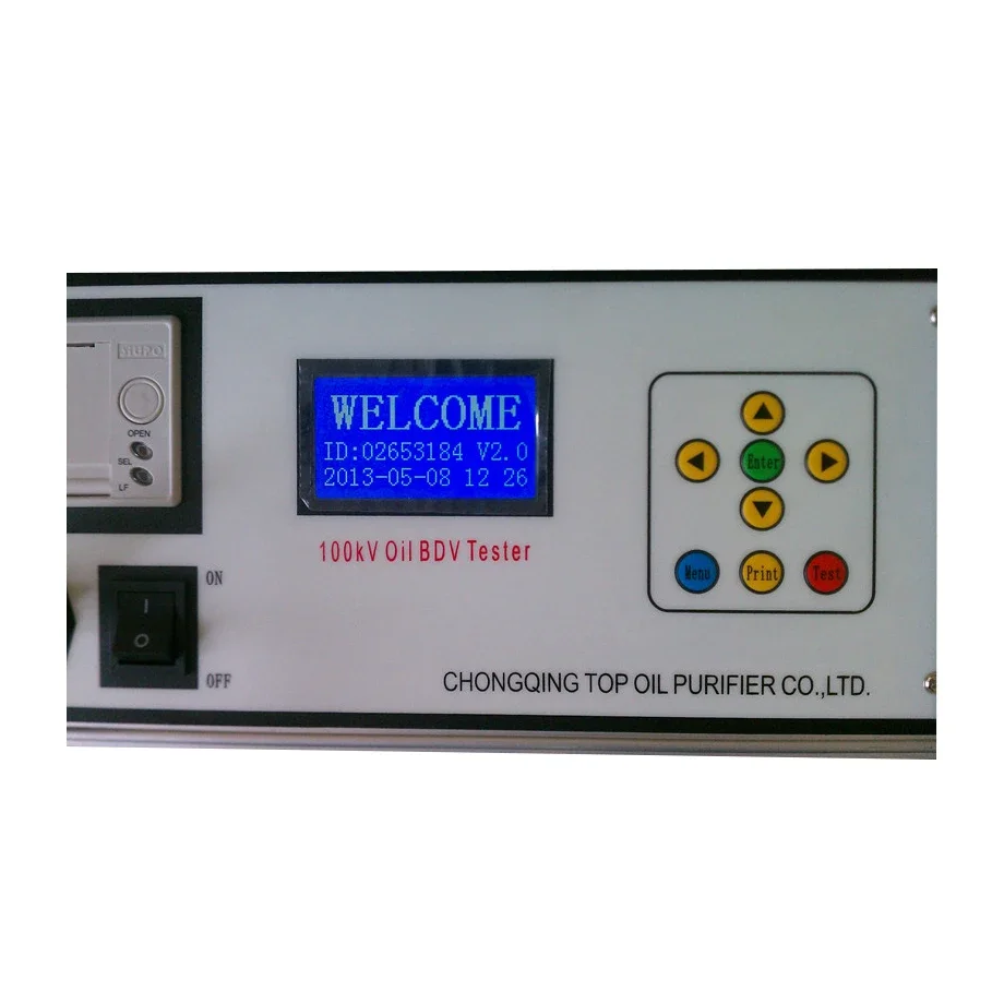 Transformer Oil Breakdown Voltage BDV Tester Dielectric Strength Test Machine Of Insulating Oil 100Kv