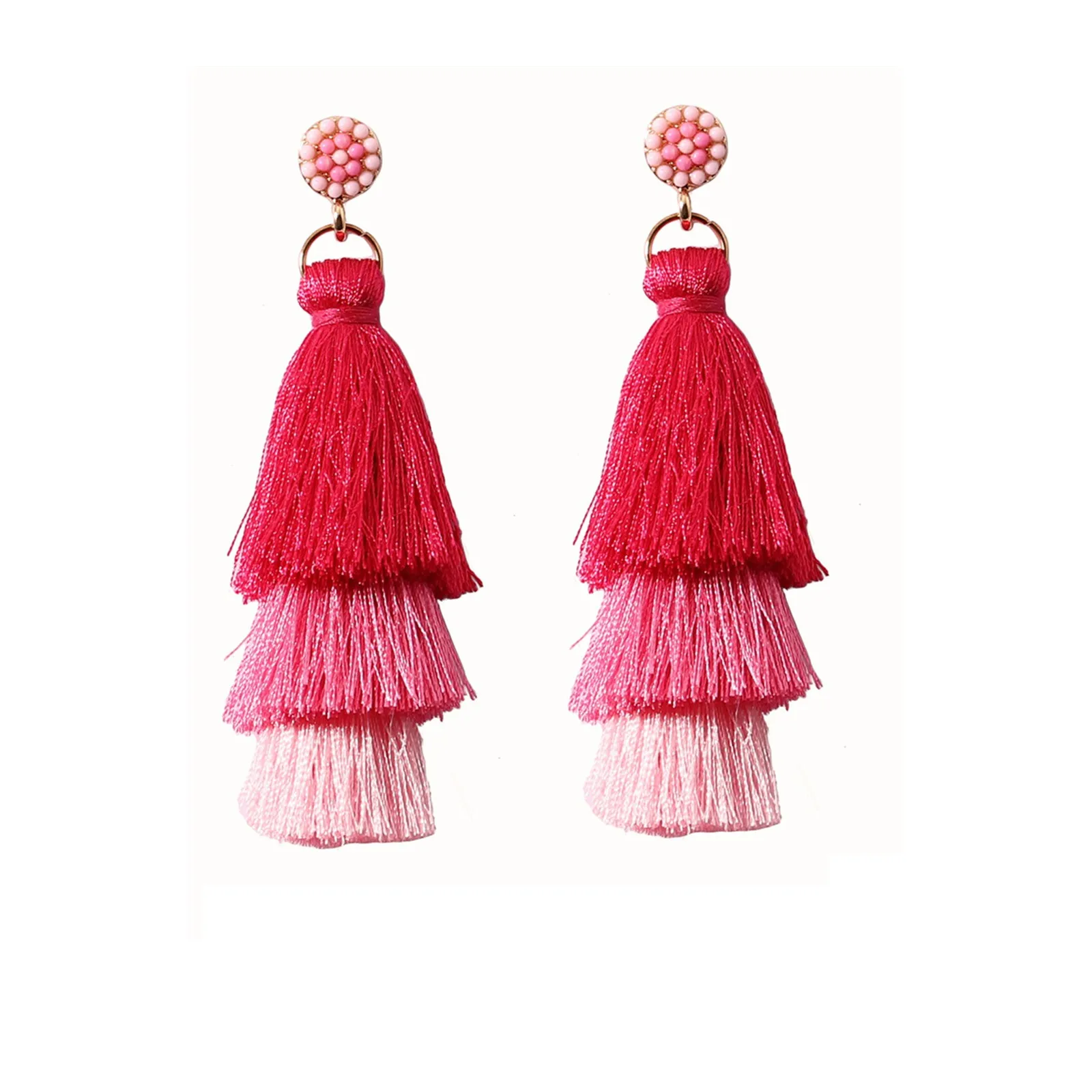 Women'S Valentine'S Day Elements Tassel Versatile Temperament Fashion Light Luxury Earrings Fun Holiday Accessories Aretes