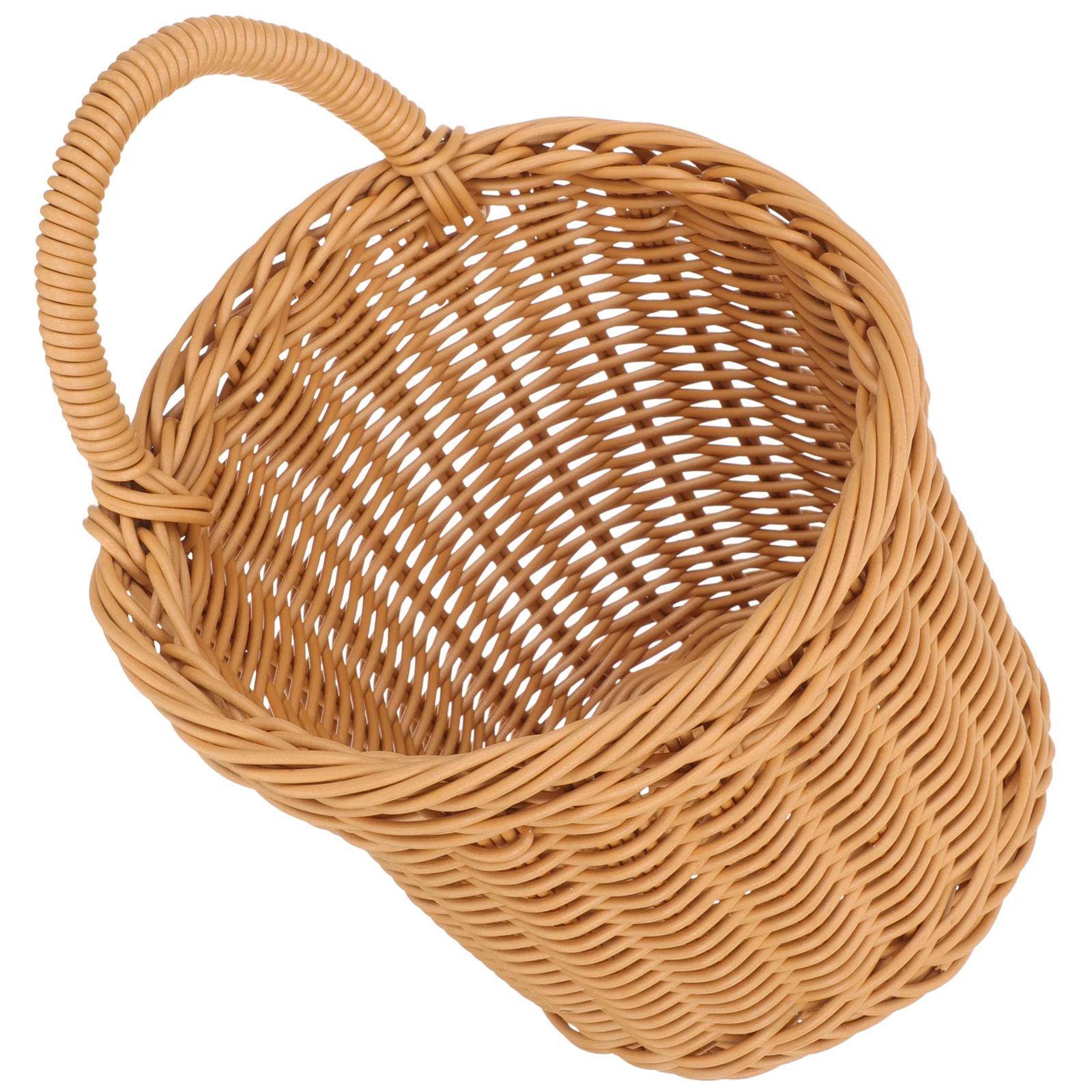 Storage Basket Small Woven Outdoor Vintage Garlic Plastic Rattan Kitchen Holder Hanging Wall Vegetable Fruit Baskets