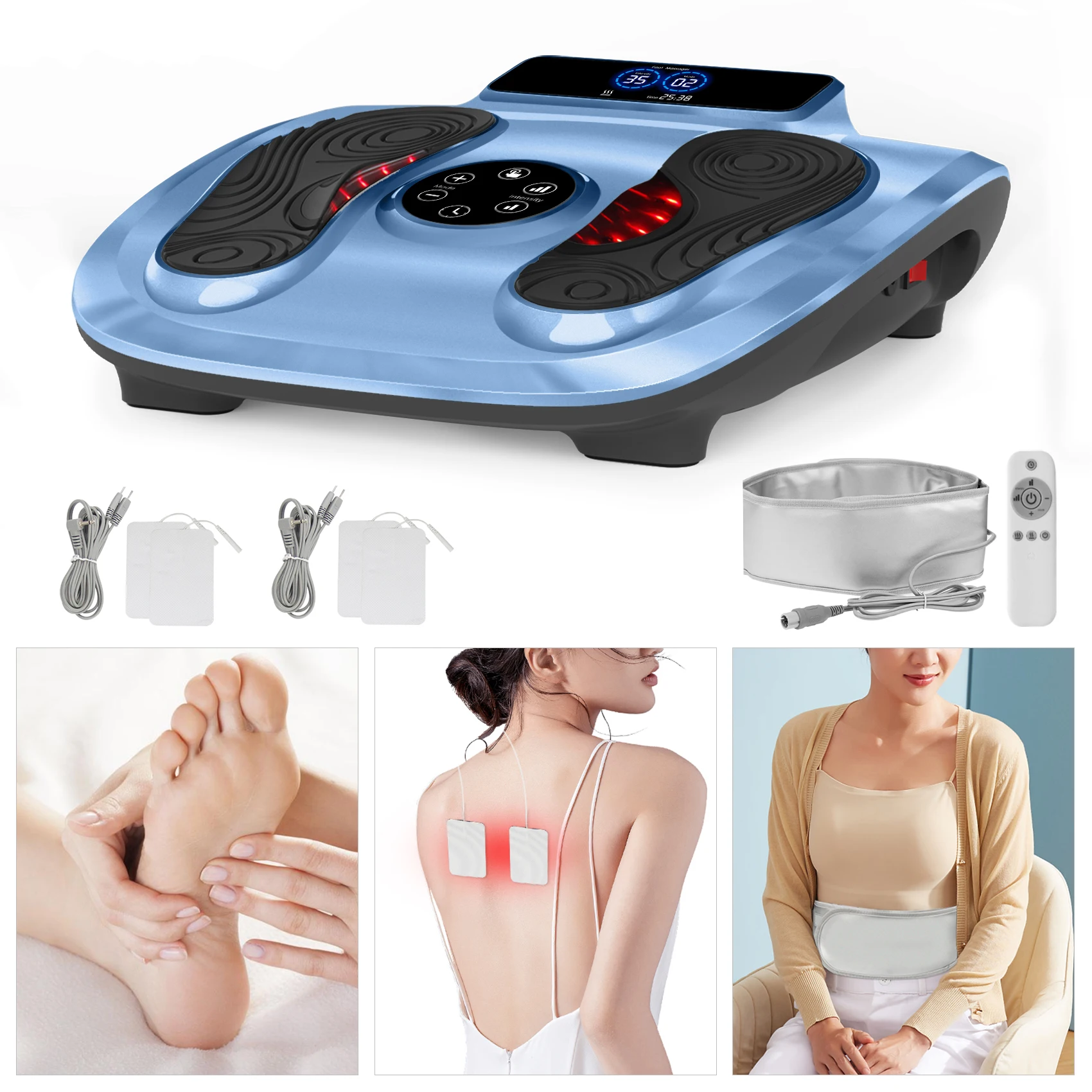 

Ems Foot Massager Heating Infrared Waist Belt Foot Massager With CE Certificate