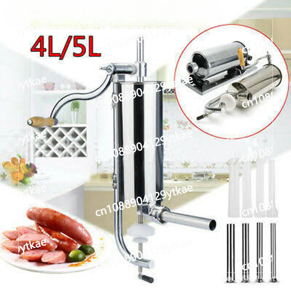 Manual Stainless Steel Enema Machine, Household Sausage Filling Machine, Pig Casing Enema Tool Enema Machine