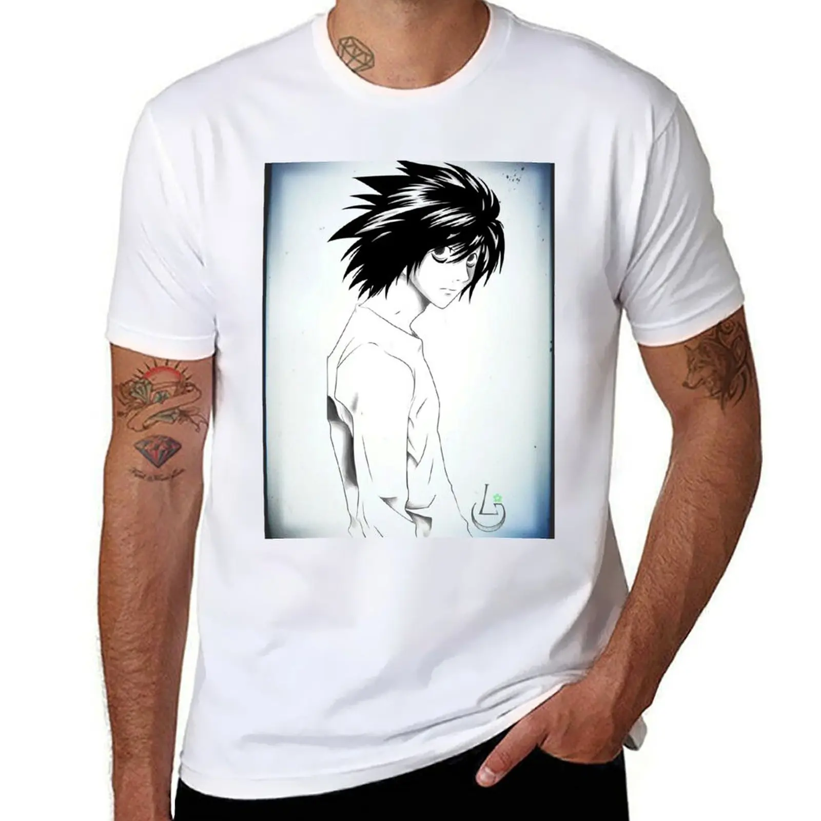 

L - Elle Lawliet T-Shirt graphic t shirts for man anime t shirts oversize T-Shirt