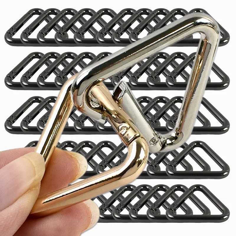 

10/30Pcs 16-38mm Metal Buckles Keychain Openable Spring Ring Bag Strap Connect Trigger Loops Clasp Carabiner Clips Snap Hook