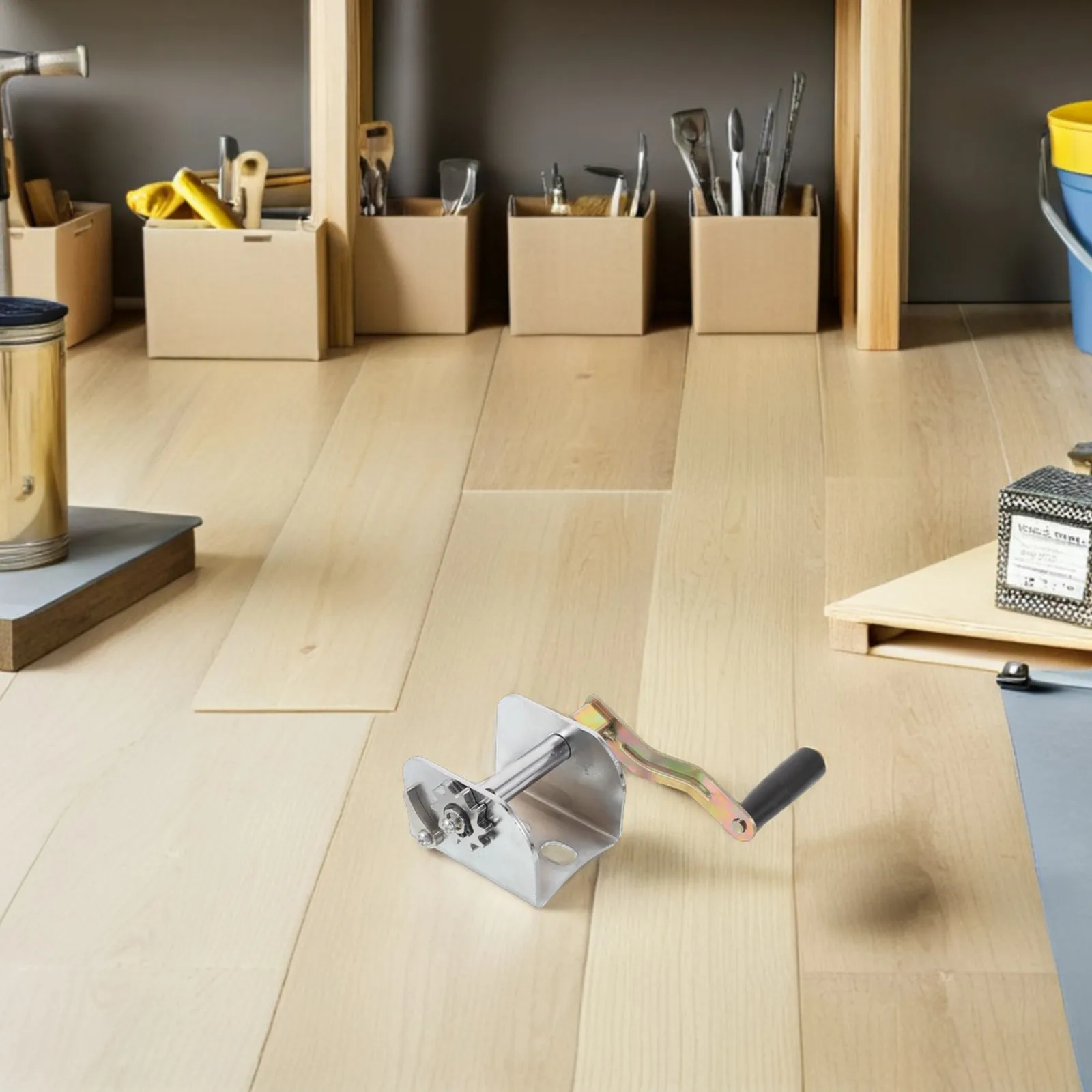 

Manual Hand Crank Volleyball Net Tensioner Iron Construction Sports Outdoor Rope Tightener Badminton Pole Net Tightening Device