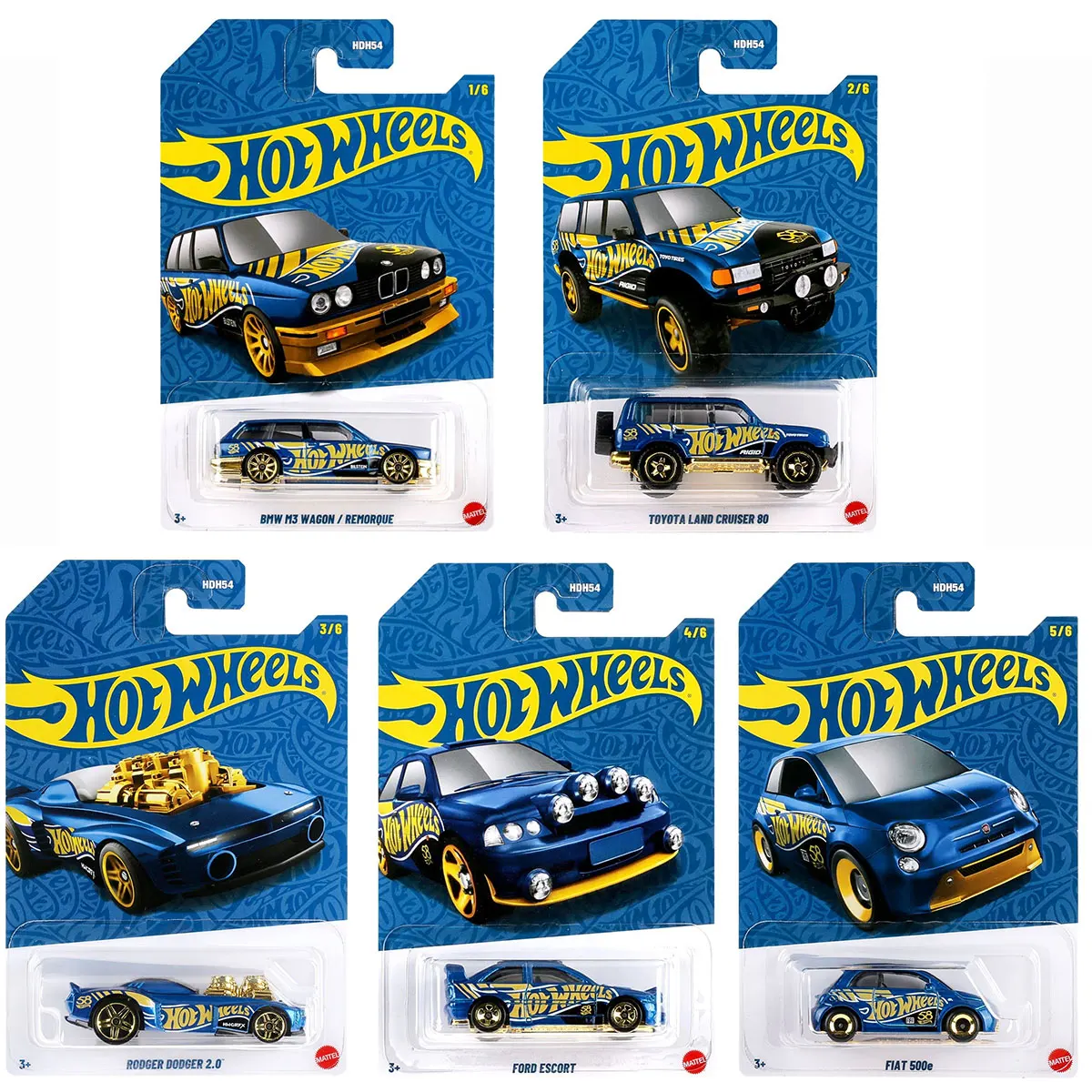 hot-wheels-car-toyota-land-cruiser-80-bmw-m3-wagon-ford-escort-1-64-metal-die-cast-model-toy-hdh54