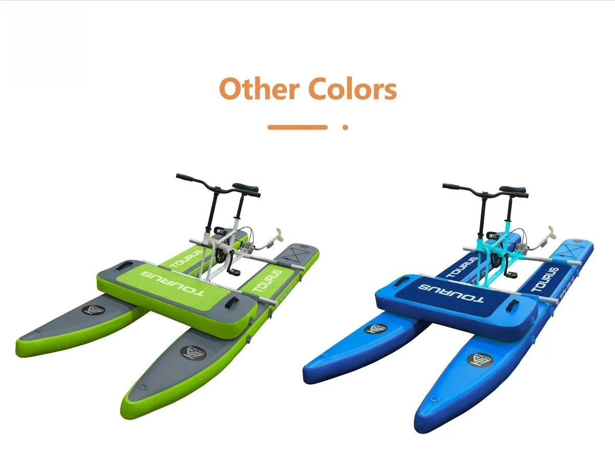 TOURUS 2025 New Collection Pontoons Inflatable Water Bike Inflatable Single Water Bike for Sale