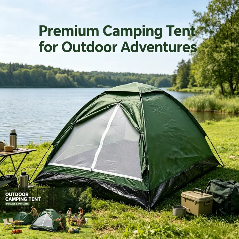 Carpa de Camping Ultraligera para Senderismo al Aire Libre, Protección Solar, 2 Personas, Doble Capa, Fácil de Instalar, Equipo de Camping Portátil para Excursionismo y Trekking