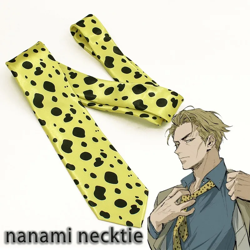 Anime Jujutsu Kaisens Ties Kento Nanami Cosplay Costumes Necktie Men Women Shirt Neck Tie Accessorie Prop Birthday Party Gift view 3