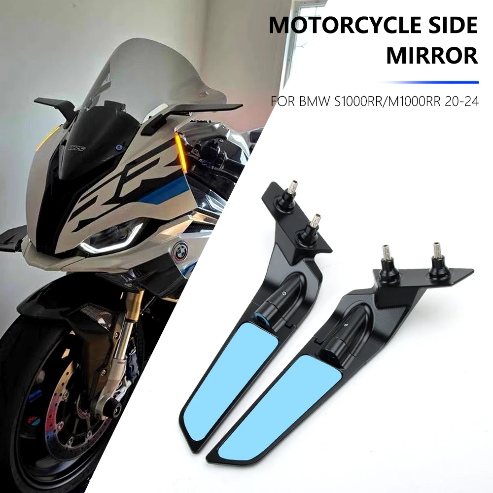 

Мотоцикл для BMW S1000RR S1000RR 1000rr, боковые зеркала заднего вида с фиксированным крылом, аксессуары для боковых зеркал 2020 2021 2022-2024