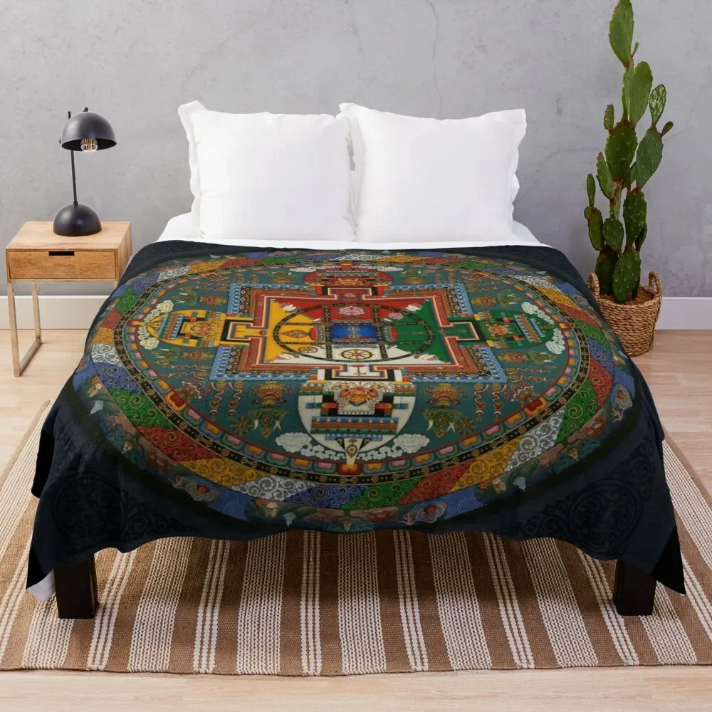 

Mandala of Yamantaka Throw Blanket Hair Moving Winter beds Soft Beds Blankets