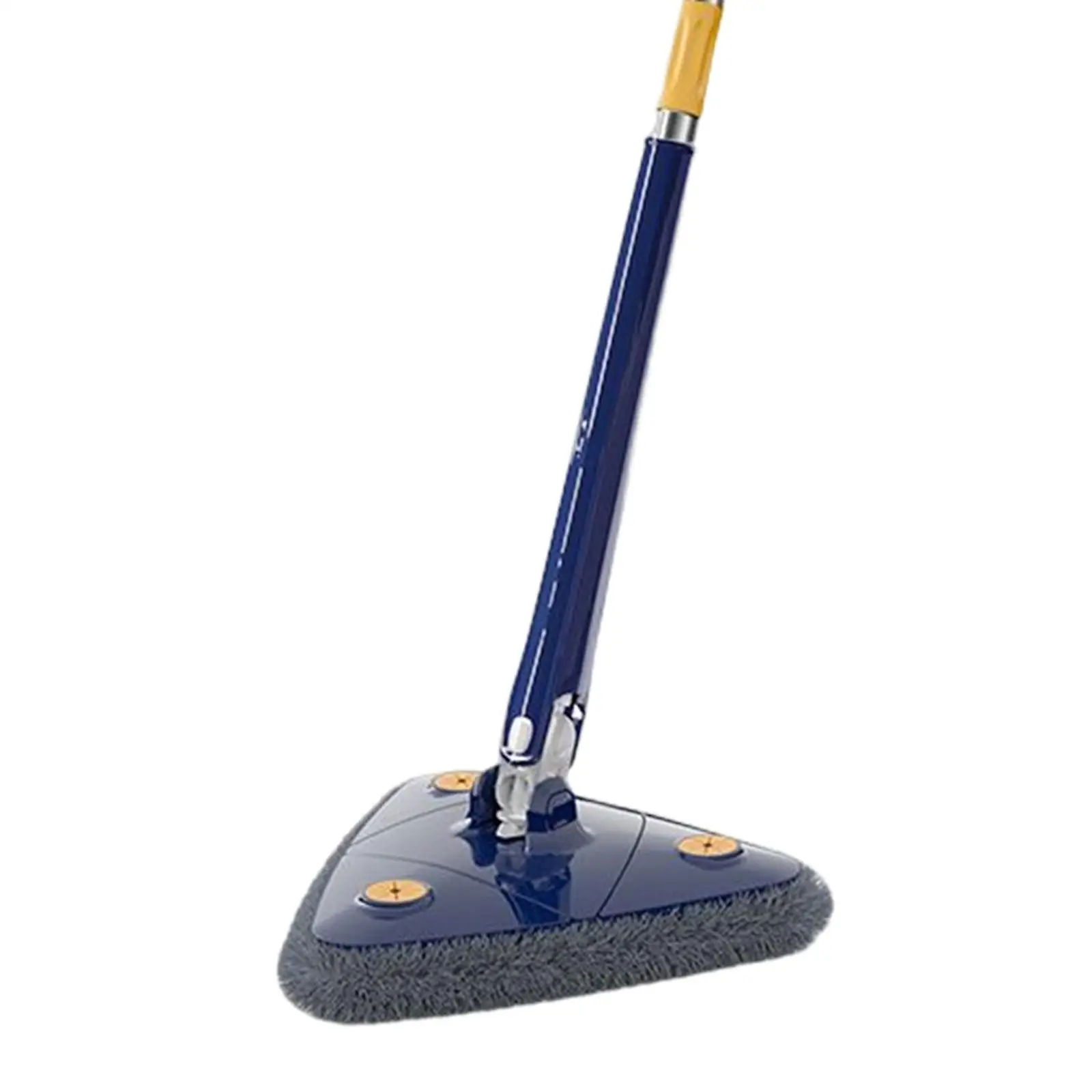 Washable Telescopic Triangle Floor Mop with 3Pcs Mop Pads for Cleaning