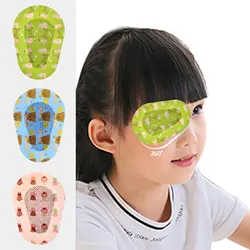 60Pcs 3 Color Cartoon Adhesive Eye Patches Bandage Kids Girls Boys Eye Pad Band Aid Breathable Amblyopia Lazy Eye Protect Eyesig