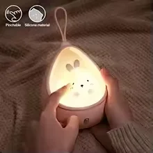 NOWOŚĆ Gorąca Wyprzedaż Mini Lampki Nocne LED Ładowane przez USB Lampka Nocna Urocze Kreskówkowe Silikonowe Lampki Nocne z Czujnikiem Ruchu 2025