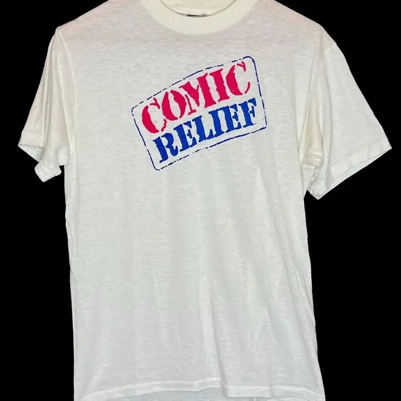 Vintage 80S Comic Relief T Shirt Comedy Comedians United Kingdom Funny