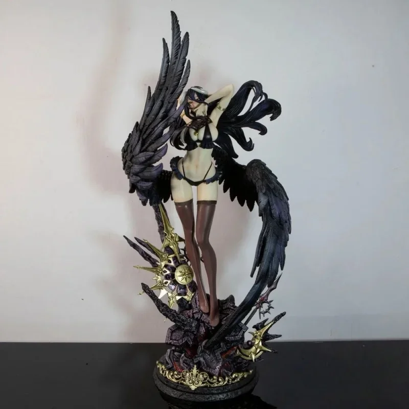 58cm Anime Overlord Albedo Auspicious Day Figure Model Toys pvc Succubus Sexy Girl Action Figure Gk Statue Decorate Doll Gifts