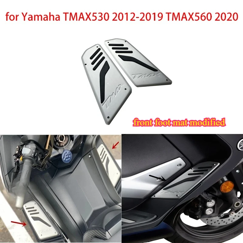 

Подходит для Yamaha TMAX530 2012-2019, TMAX560 2020, передний коврик для ног, модифицированный напольный коврик, аксессуары для педалей.