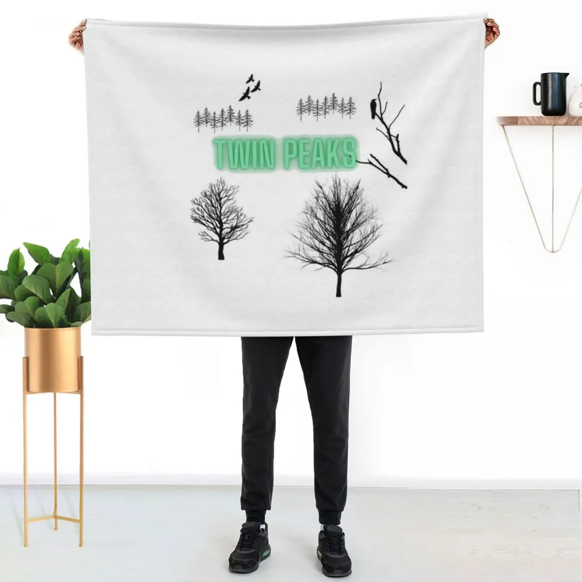 

twin peaks Throw Blanket Warm Flannel Blanket for Couch Chair Bedroom