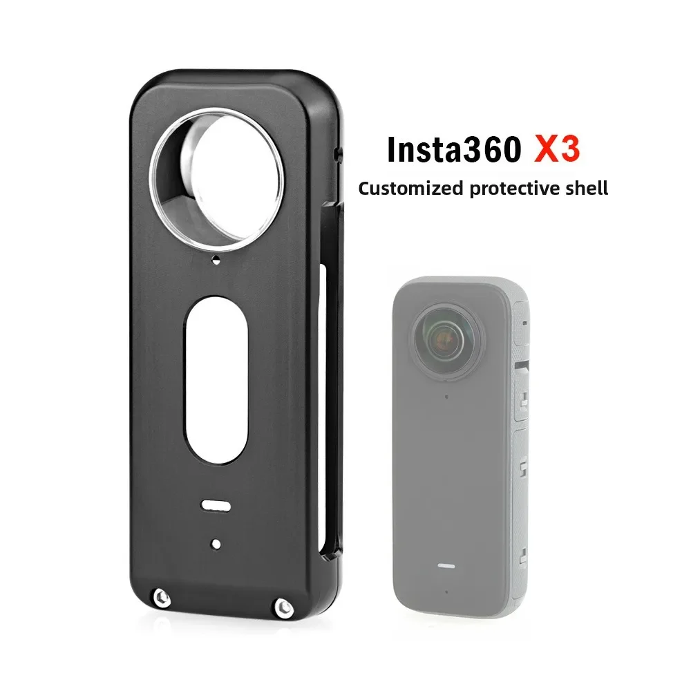 For Insta 360 X3 Camera Aluminum Alloy Protective Case Bezel Accessories