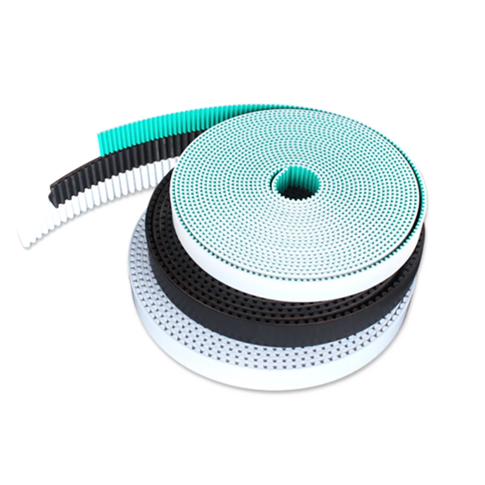 

HTD 8M Open Timing Belt Width 15/20/25/30/40mm Polyurethane Steel Synchronous Belt pitch 8mm Arc Tooth PU White Green Black 1m