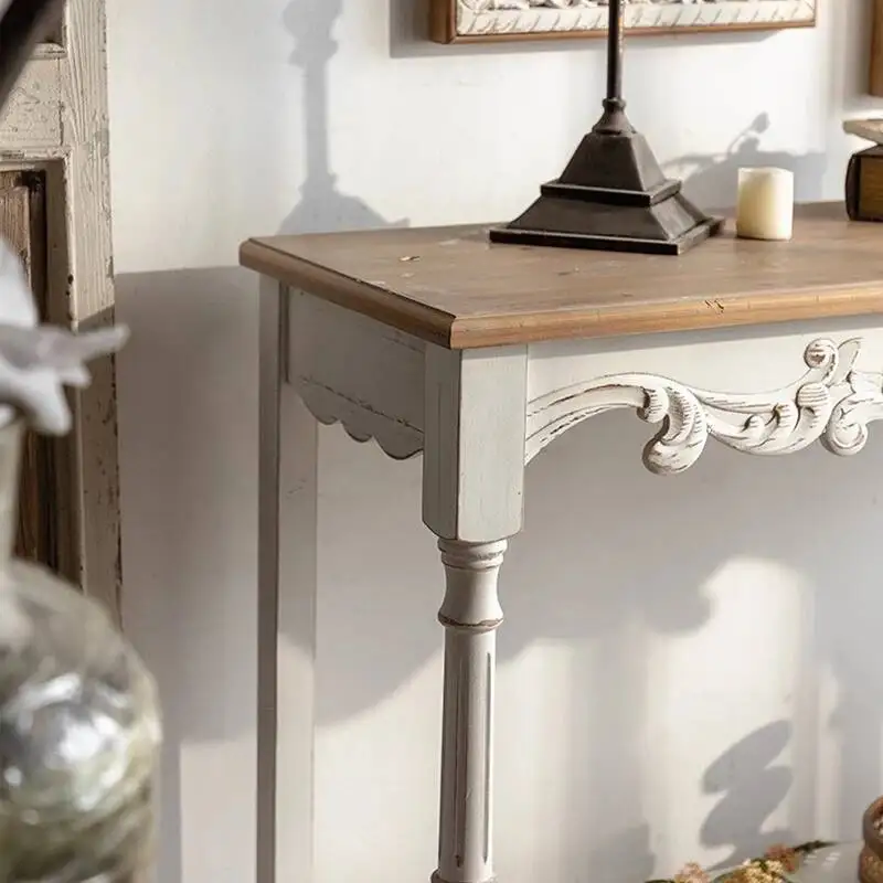European Mid Aesthetic Beauty Console Shabby Tables Century Chic Console Tables French Elegant Console Meuble Home Furniture