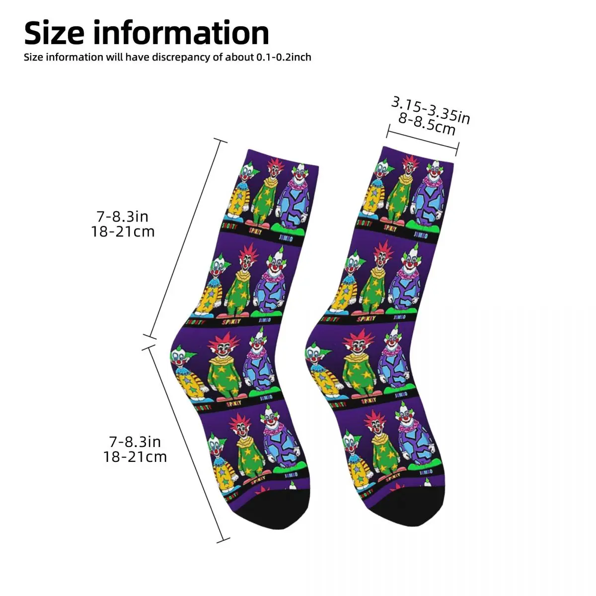 Killer Klowns From Outer Space Socks Super Soft Stockings All Season Long Socks Accessories for Man's Woman's Birthday Present