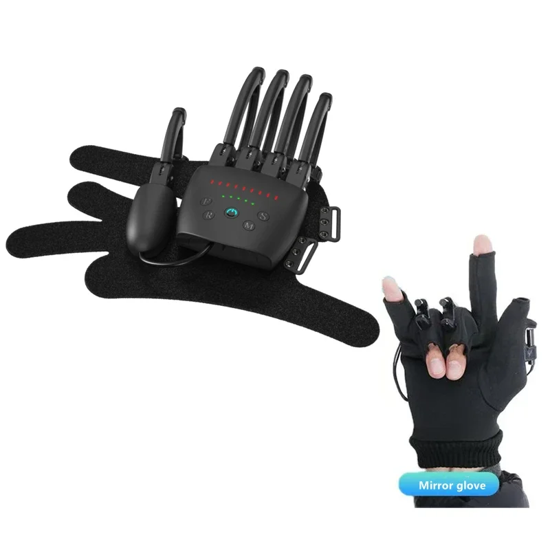 Mechanical Hand exoskeleton rehabilitation robot gloves motor power safe and efficient training Multiple  intelligence modes